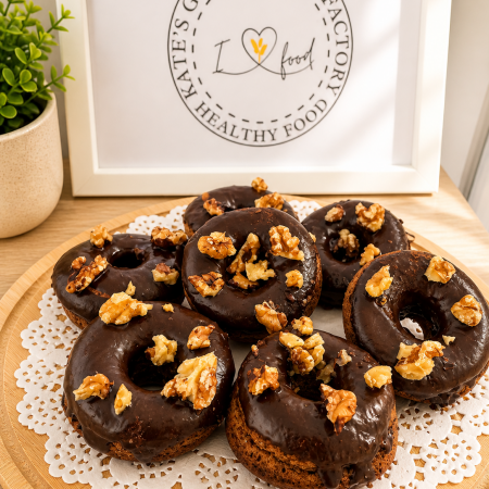 Gluten-Free Walnut Chocolate Mini Doughnuts Box of 6