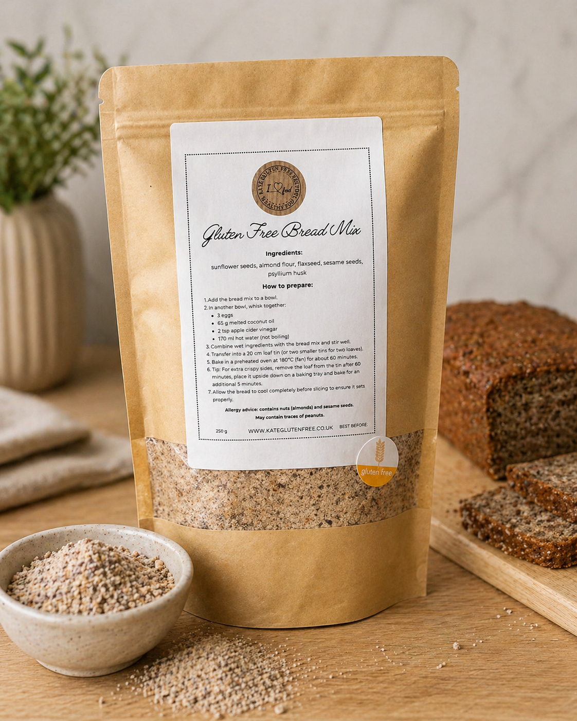 Gluten Free Bread Mix – High-Fibre & Nutritious