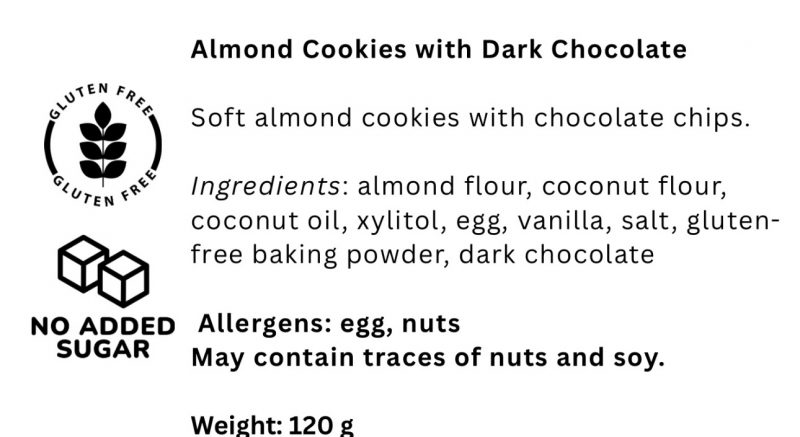 Almond Cookies with Dark Chocolate - Image 4