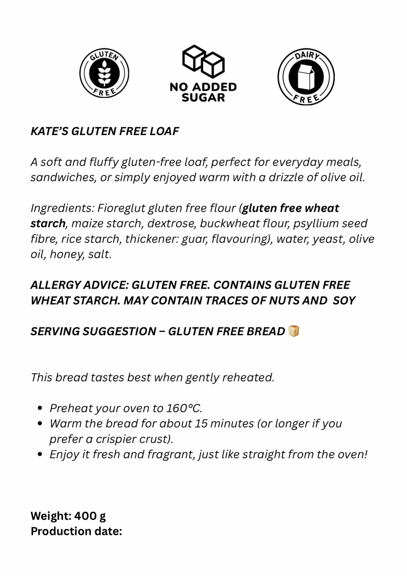 Kate’s Gluten Free Loaf - Image 3