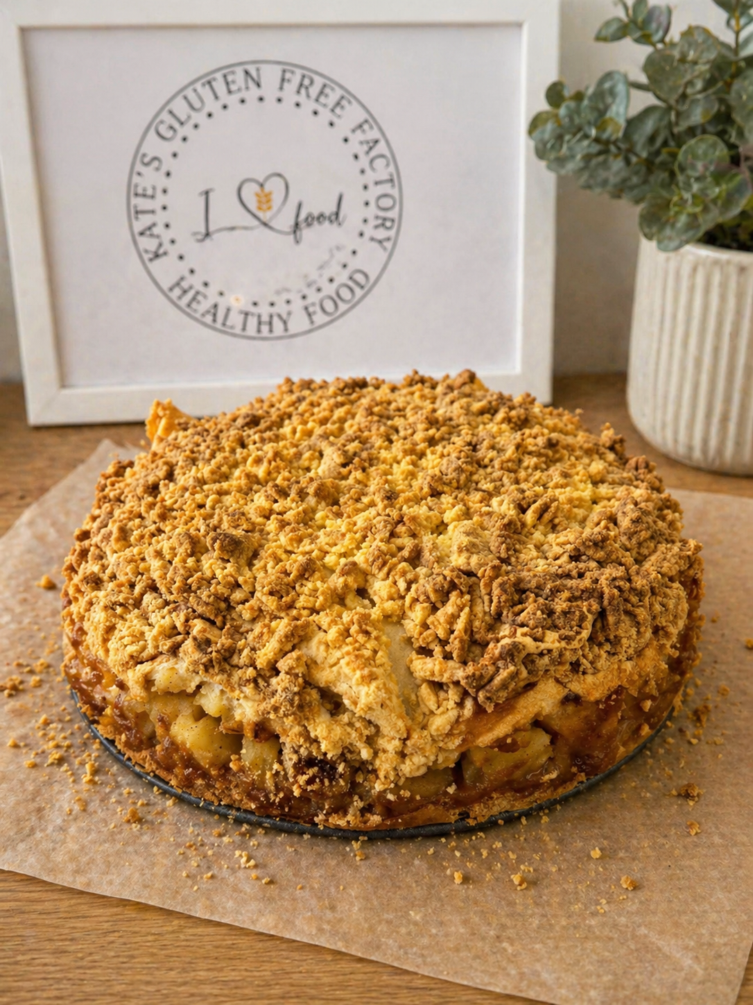 Gluten Free Apple Pie with Light Meringue Layer - Image 2