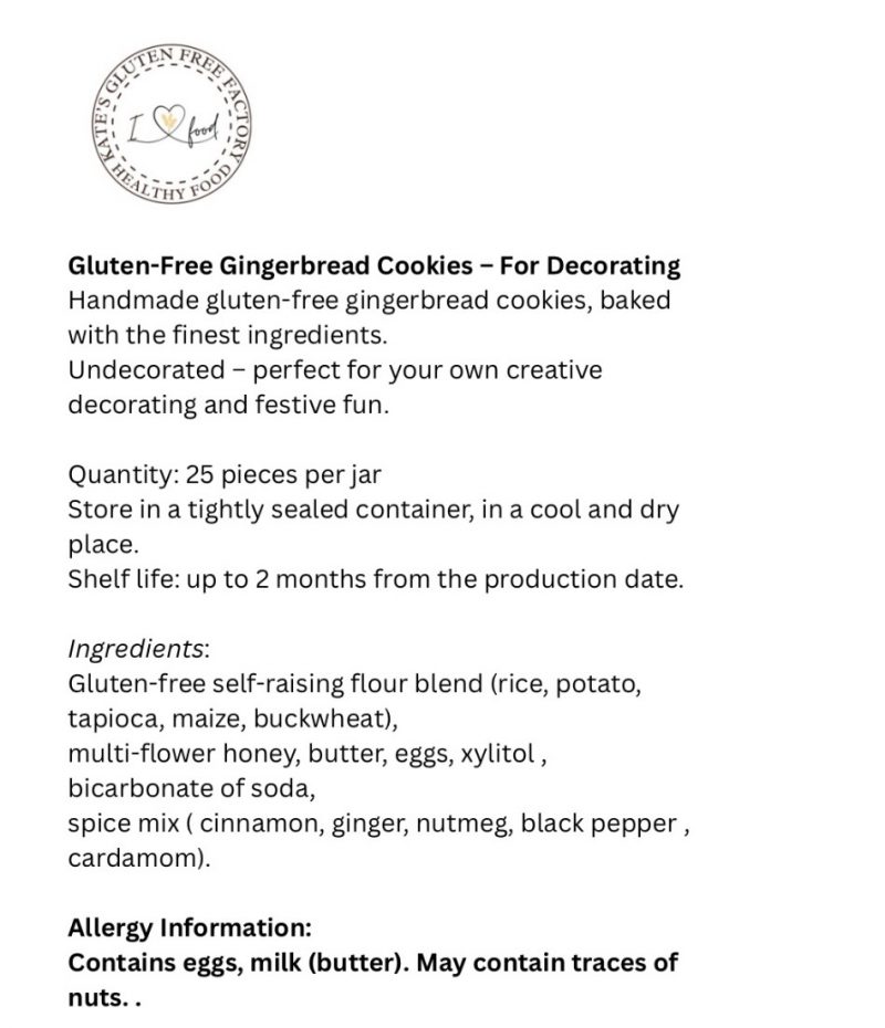 Gluten-Free Gingerbread Cookies – For Decorating - Image 4