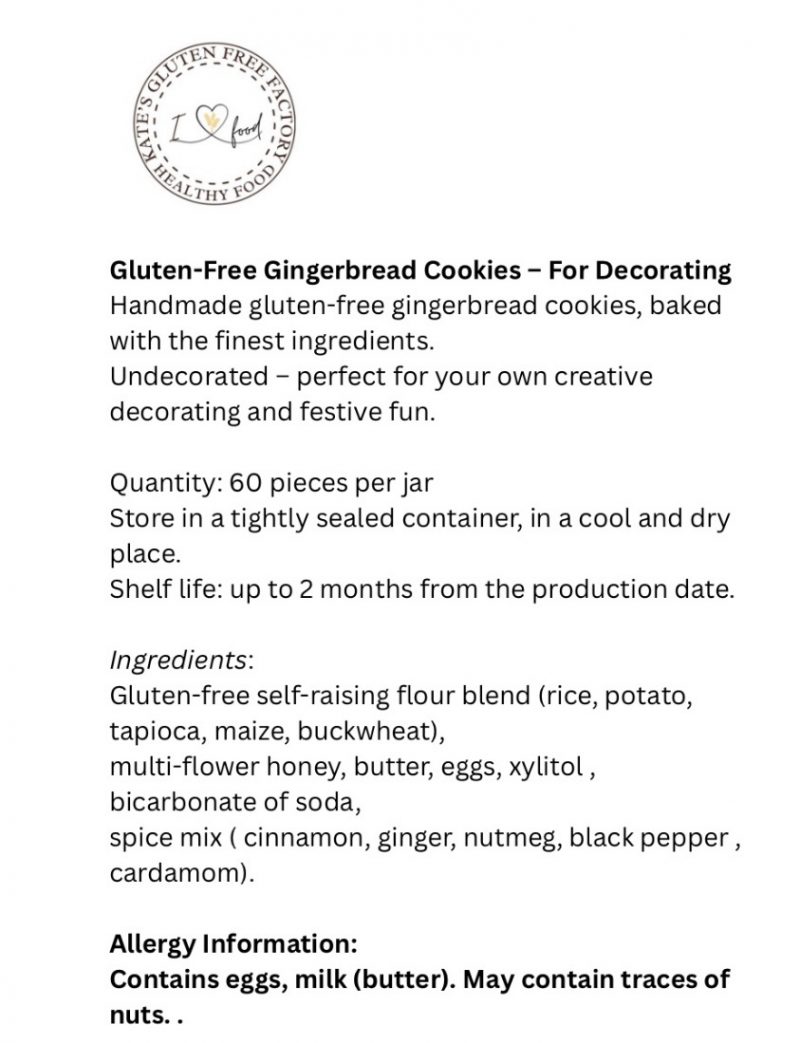 Gluten-Free Gingerbread Cookies – For Decorating - Image 4