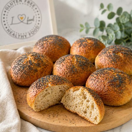 Honey Glazed Buckwheat Buns (pack of 4)