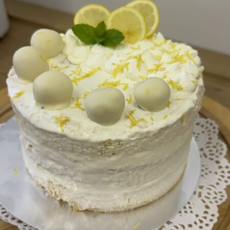 Lemon & White Chocolate Celebration Cake Click & Collect Only